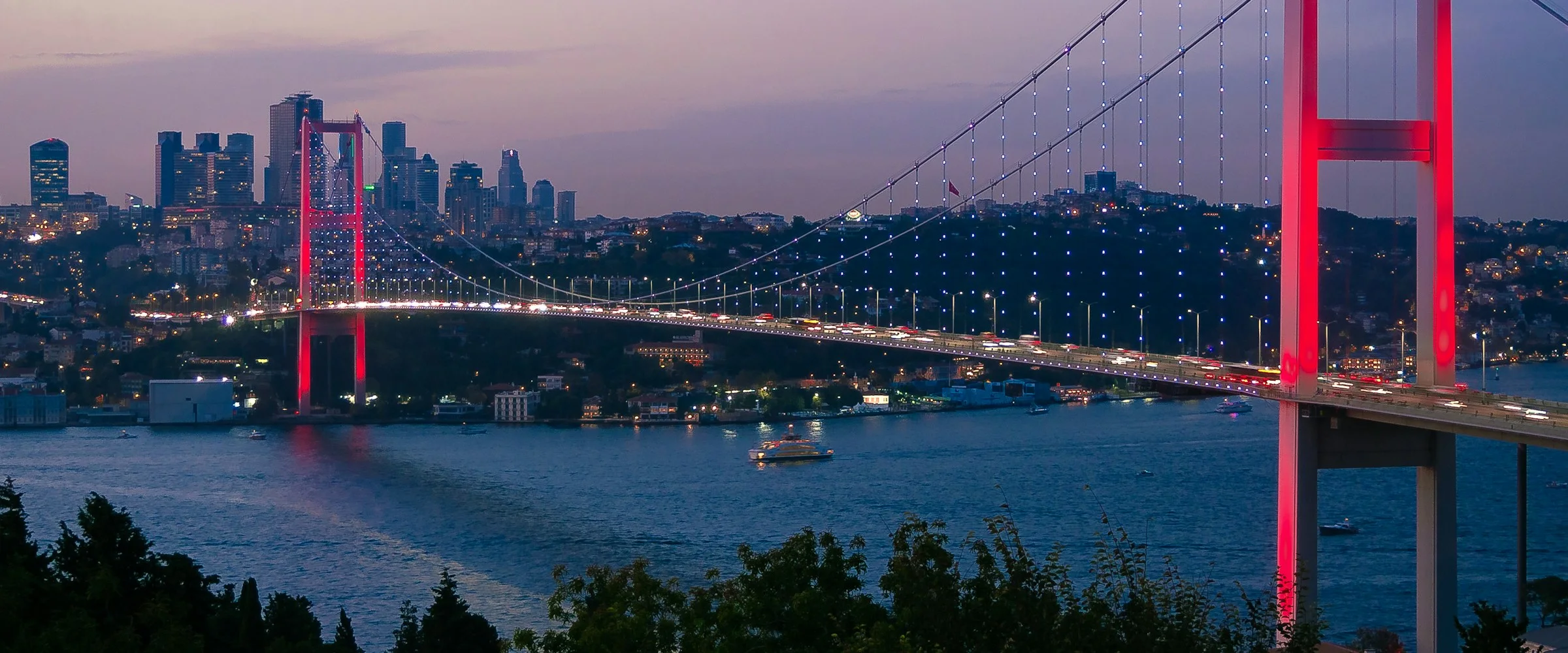 Bosphorus Bridge at dusk, Istanbul