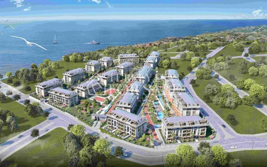 Luxury residences for sale with sea view in Beylikdüzü, Istanbul, İstanbul