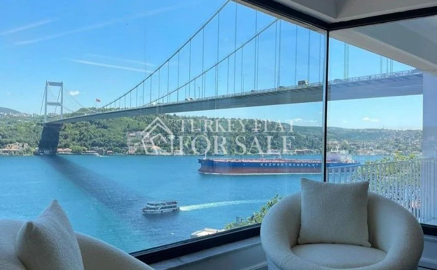 İstanbul Besiktas Bosphorus Sea View 3+1 For Sale, Beşiktaş