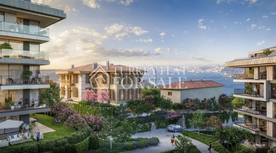 Luxury apartments for sale suitable for citizenship in the center of Istanbul Çengelköy, Üsküdar, İstanbul