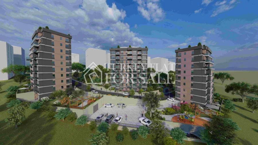 Luxury apartments for sale in Istanbul Kagithane, close to the university and shopping centers, Kağıthane, İstanbul