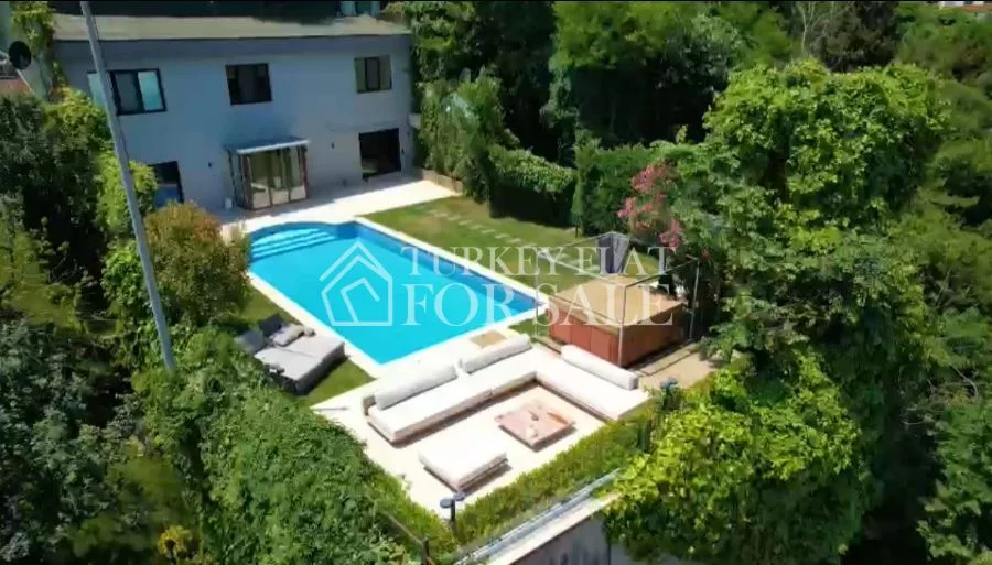 Villa for Sale with Bosphorus View in Bebek, Beşiktaş, İstanbul