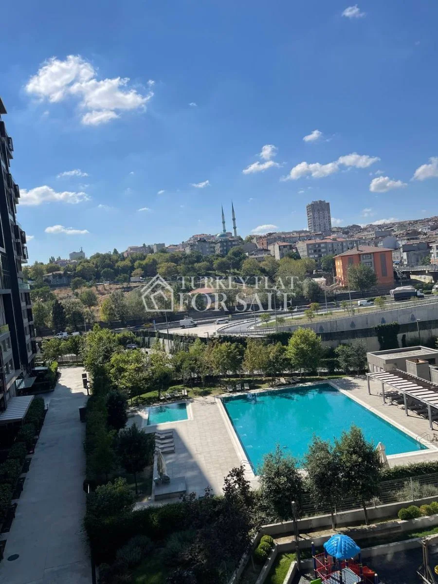 3+1 Apartment For Sale With Pool View in Topkapi Inistanbul site, neighbor to Akzirve Topkapi 29 Project!, İstanbul