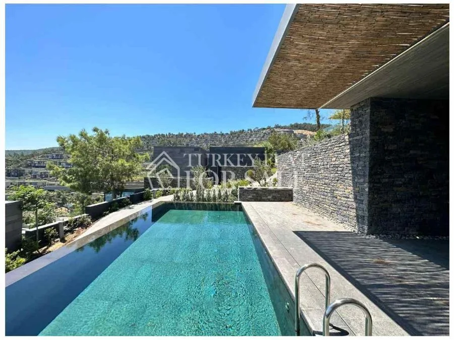 فيلا فاخرة مستقلة للبيع مع مسبح وإطلالة بحرية في Nef Reserve Yalikavak Bodrum Gölköy – الصورة 2