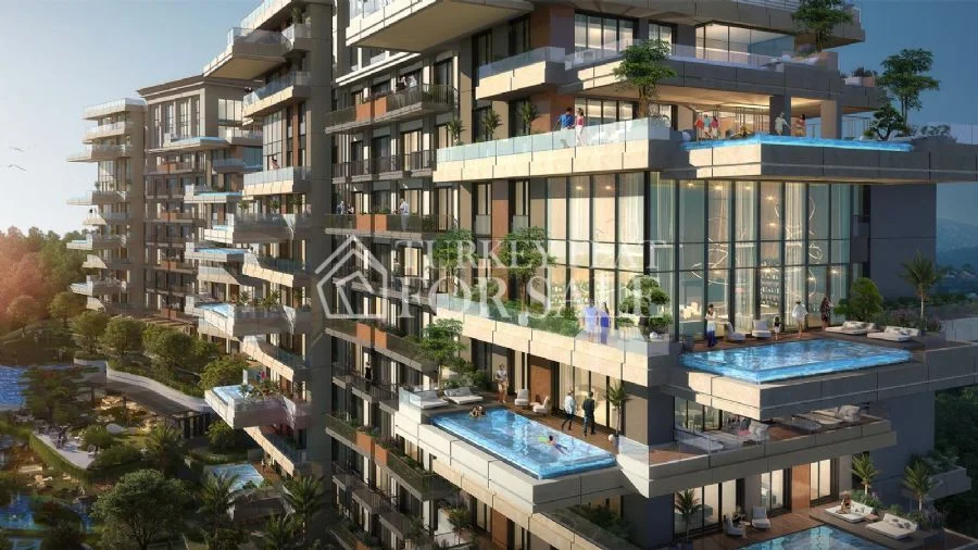 Квартира 2+1 на продажу в Nisantasi Koru с террасой и видом на рощу павильона Ихламур! – фото 1