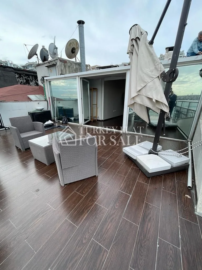 3+1 Duplex Mansion Apartment For Sale With Panoramic Bosphorus View And Large Terrace In Besiktas Istanbul, Close To Galataport!, Beşiktaş, İstanbul – photo 7