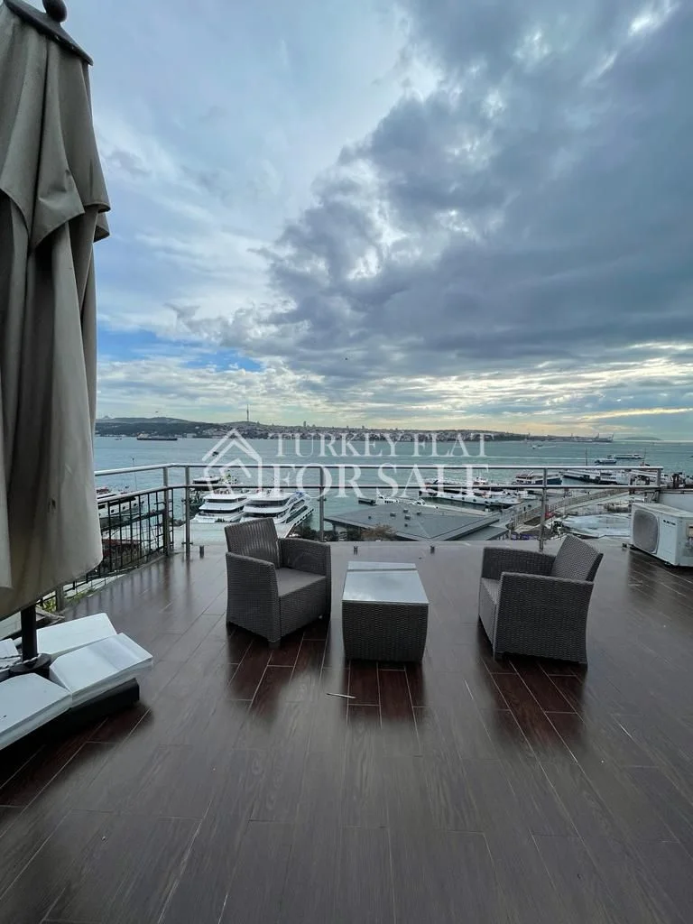 3+1 Duplex Mansion Apartment For Sale With Panoramic Bosphorus View And Large Terrace In Besiktas Istanbul, Close To Galataport!, Beşiktaş, İstanbul – photo 5