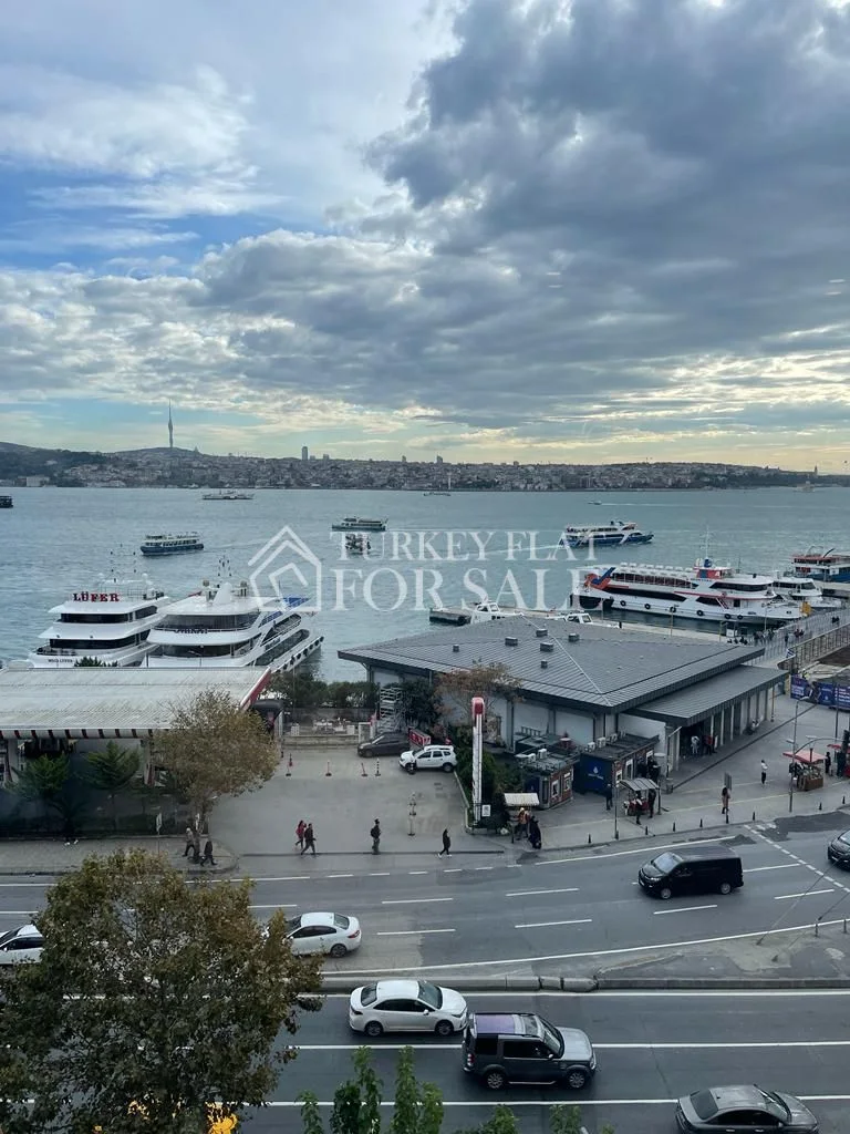 3+1 Duplex Mansion Apartment For Sale With Panoramic Bosphorus View And Large Terrace In Besiktas Istanbul, Close To Galataport!, Beşiktaş, İstanbul