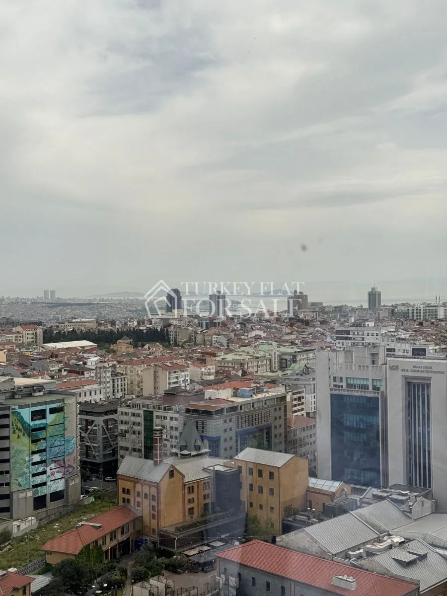 Bomonti Rotana Residence | 1+1 Large Apartment For Sale With City View In Bomonti Rotana Residence, Şişli, İstanbul