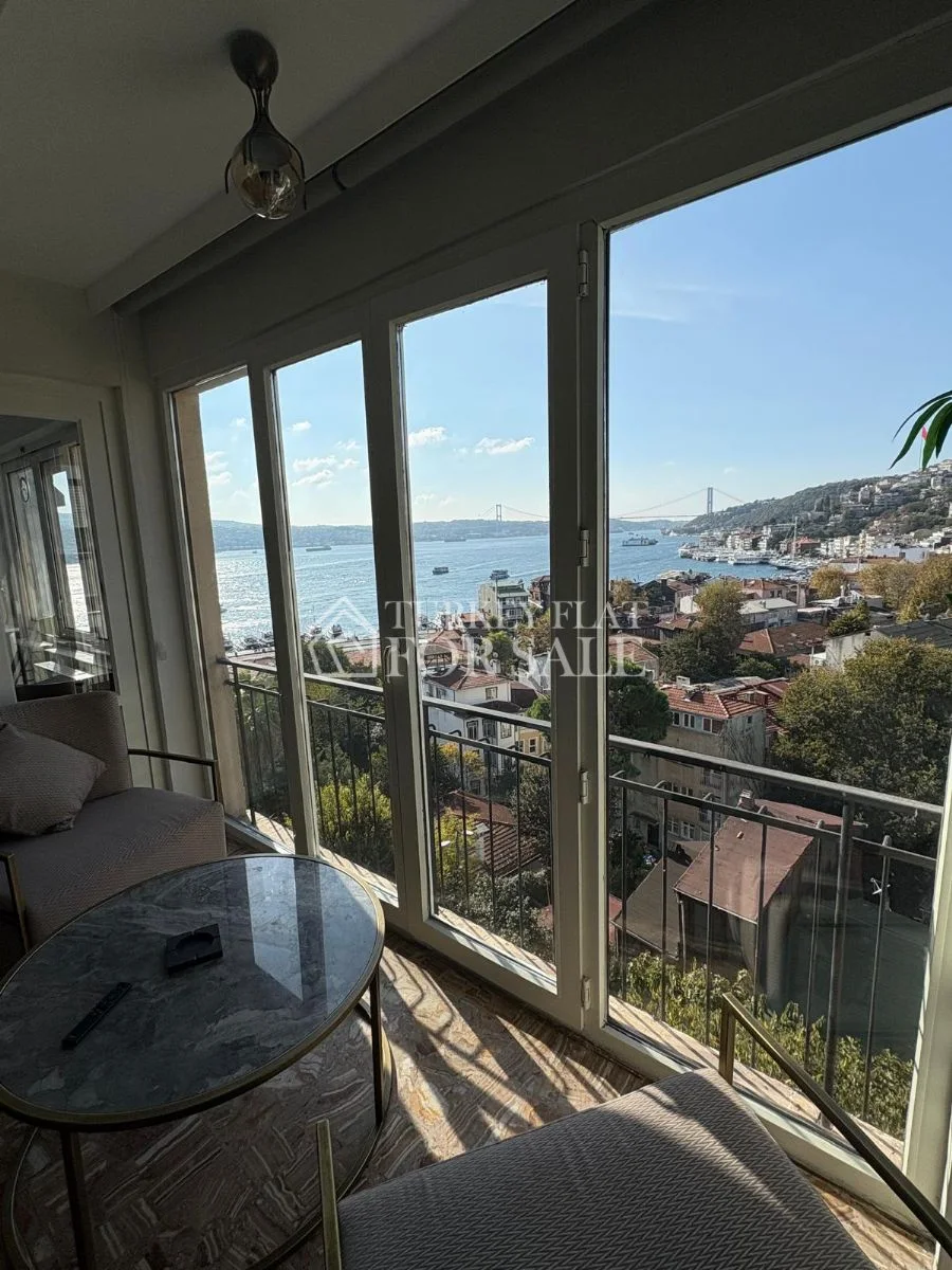 Apartment for Sale with Bosphorus View in Arnavutköy, Istanbul, İstanbul