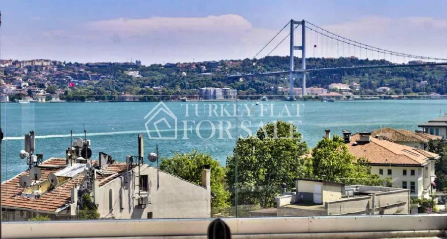 Panoramic Bosphorus View Apartment for Sale in Kuruçeşme, Istanbul, Beşiktaş, İstanbul